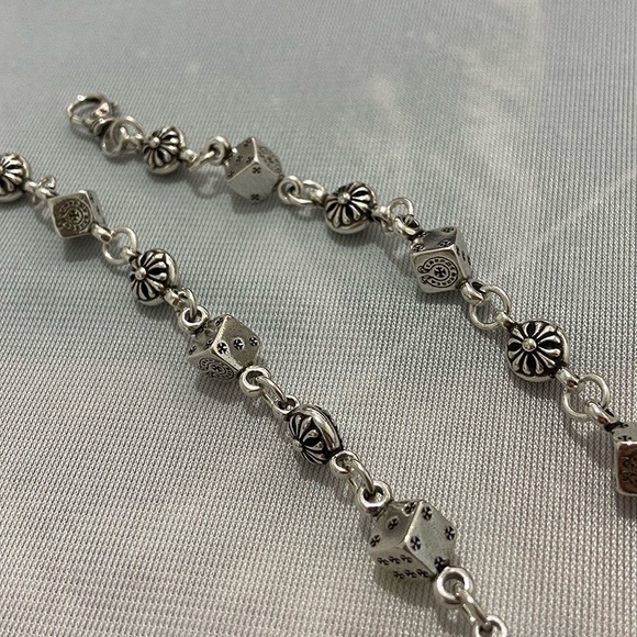 Chrome Hearts Sterling Silver Men's Dice Necklace - Picture 5 of 5